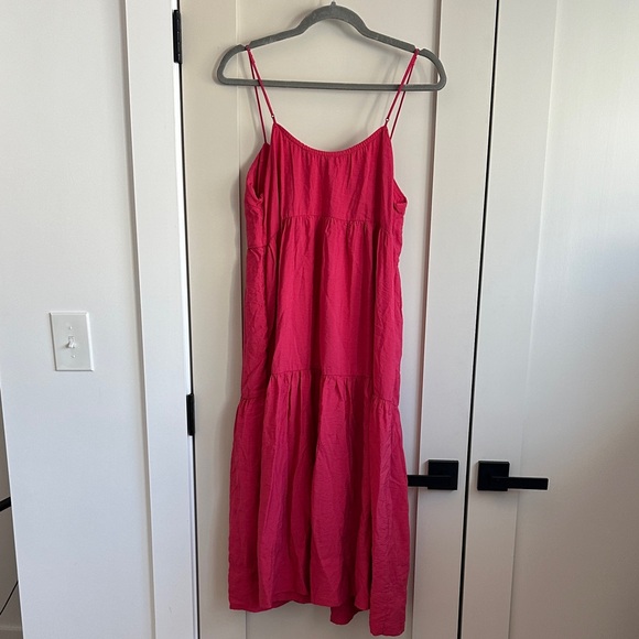 Abercrombie & Fitch Bright Pink Midi Dress - Picture 4 of 6